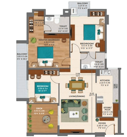 1000 Sq.Ft